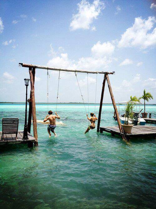 An ocean swing!