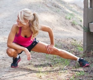 stretching