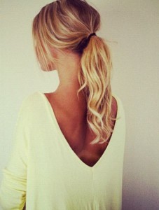 plain ponytail